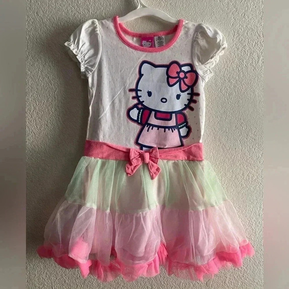 Sanrio Hello Kitty Mesh Cake Dress 4T - Picture 2 of 9